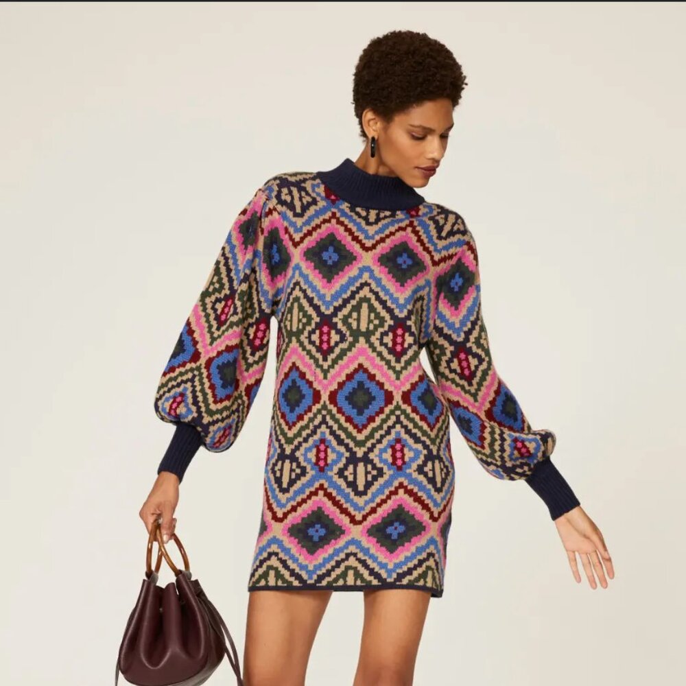 FARM Rio Rauti Sweater Dress, small, EUC